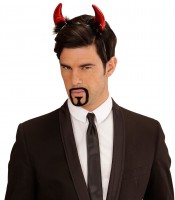 Preview: Devil Horns Headband with Feathers and Tinsel