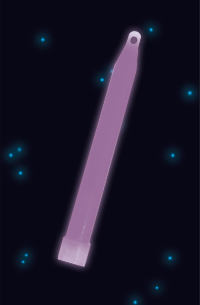 Lila Power Glowstick mit Kordel 15cm