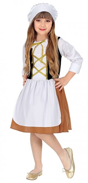 Sweet maid kostume til piger Classic 3