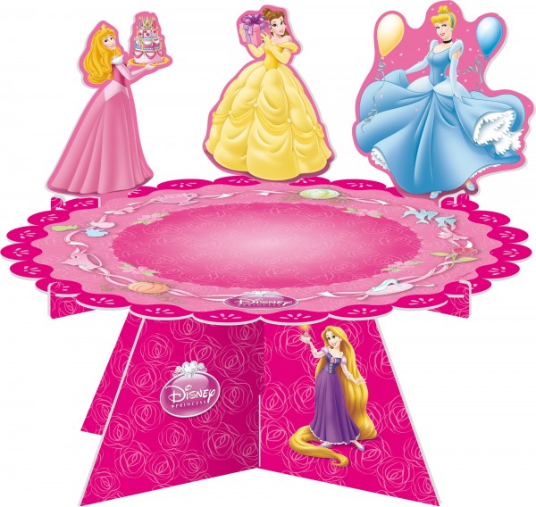 Rosa Disney Princess tårtställ 32x16cm