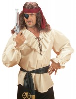 Vorschau: Piratenhemd Flatterhemd In Beige
