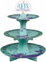 Preview: Mermaid Cupcake Stand 30.8 x 22.9cm