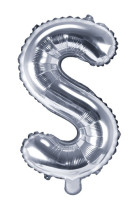 Balon foliowy S srebrny 35cm