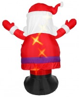 Oversigt: Oppustelig LED julenisse figur 3m