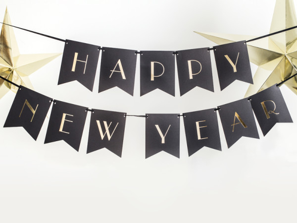 Happy New Year Pennant Chain 1.7m