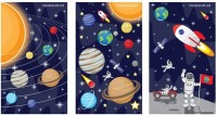 Mini-Notizbuch Weltraum, 9x5,5 cm, 20 Seiten, Mitgebsel