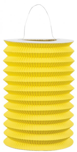 Letnia latarnia papierowa w kolorze żółtym