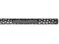 Anteprima: Cannone coriandoli con stelle argento 80 cm