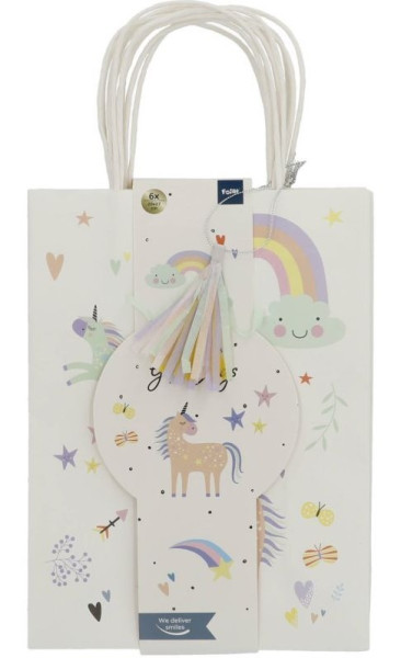 6 Glady Unicorn gift bags
