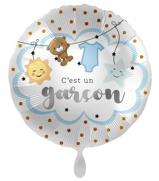 Welcome Baby Boy Folienballon FR 43cm
