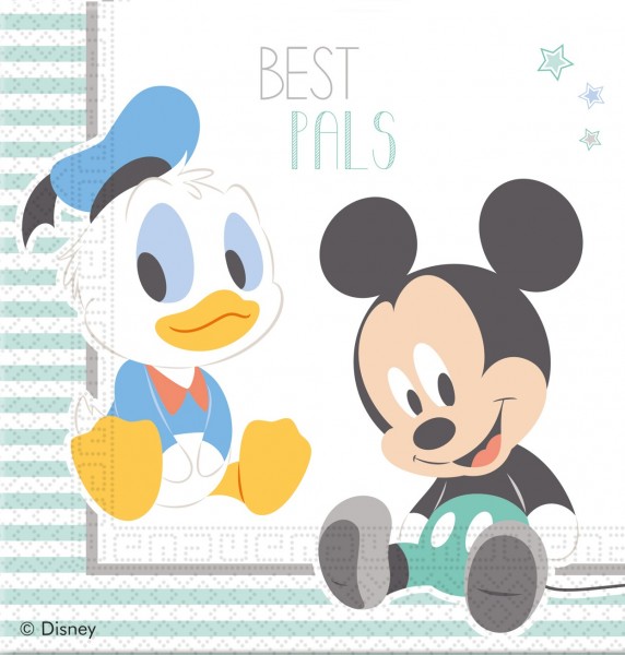 20 serwetek Mickey Mouse Best Pals, serwetki 33 cm