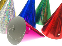 Preview: 20 holographic party hats 17cm