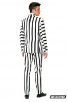 Preview: Suitmeister party suit Striped Black White