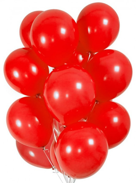 30 balloner i rødt 23 cm