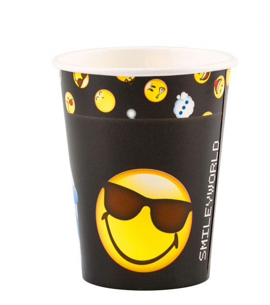 8 Smiley Pappbecher be emotional 266ml