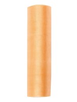 Aperçu: Tissu Organza Julie Abricot 9m x 16cm
