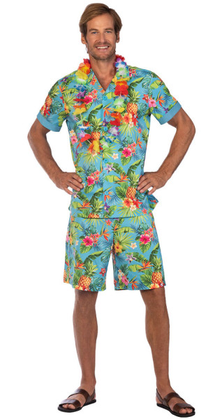 Dwuczęściowy zestaw kostiumów hawajskich dla mężczyzn