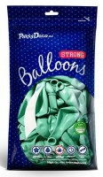 Voorvertoning: 100 Partystar metallic ballonnen mint 23cm