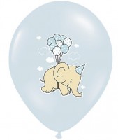 Förhandsgranskning: 50 Pojkeelefantballonger 30cm