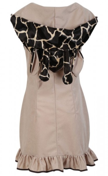 Disfraz de jirafa salvaje suave para mujer