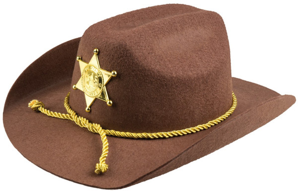 Chapeau pour homme du shérif occidental