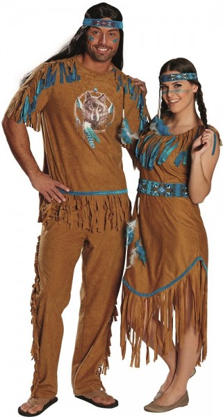 Costume pour homme indien Lone Wolf 2