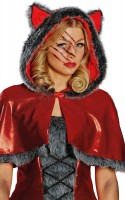 Preview: Red wolf robe for women
