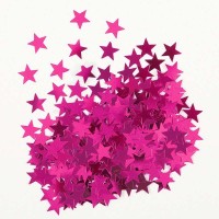 Oversigt: Drys dekoration stjerne lyserød metallisk 14g
