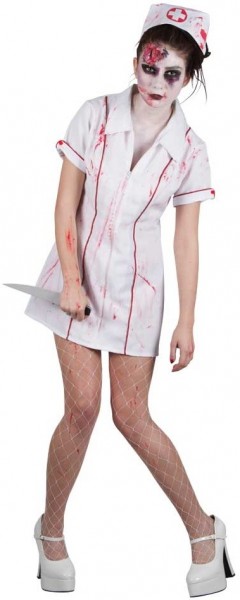Bloody sjuksköterska zombie kostym