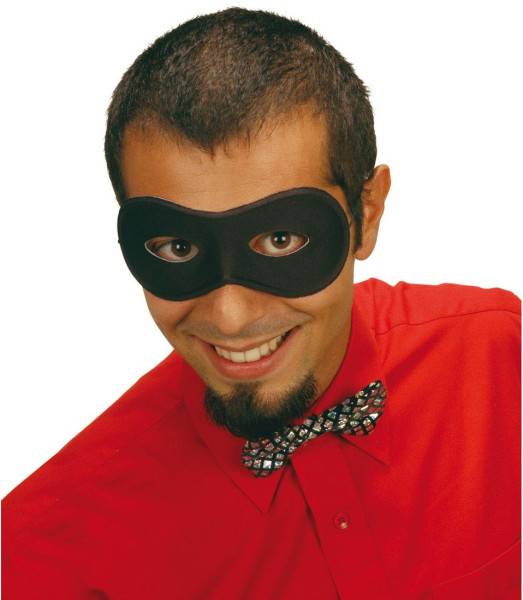 Banditowa maska na oczy czarna 3