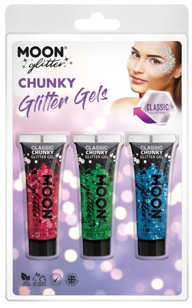 Chunky Moon Glitter Set Clásico
