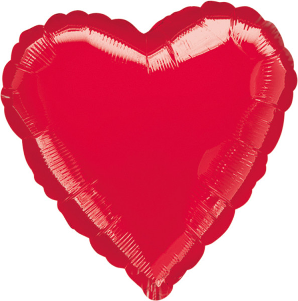 Rode hart ballon Heidi 45cm