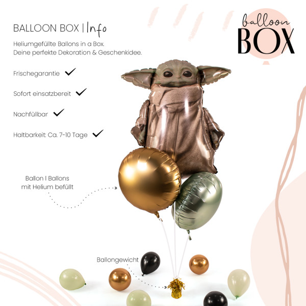 XL Heliumballon in der Box 3-teiliges Set Star Wars Mandalorian 3