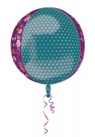 Vorschau: Orbz Ballon Blumige Geburtstagsgrüße