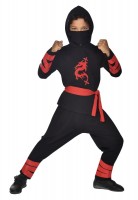 Vorschau: Ninja Kinderkostüm Schwarz