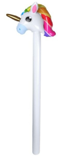 Bastone per palloncino unicorno arcobaleno 1,1 m