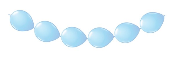 Light blue balloon garland Tjark