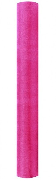Tela de organza en rosa amapola 36cm x 9m 2