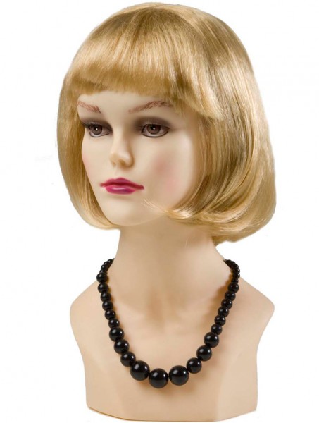 Black retro pearl necklace