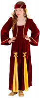 Vorschau: Mittelalterkönigin Margaret Kostüm Für Kinder