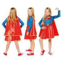 Vista previa: Disfraz de Supergirl para niña reciclado