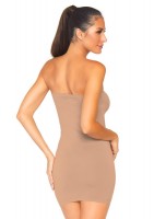 Widok: Sukienka modelująca ze stanikiem bezszwowa w kolorze miękkiego brązu