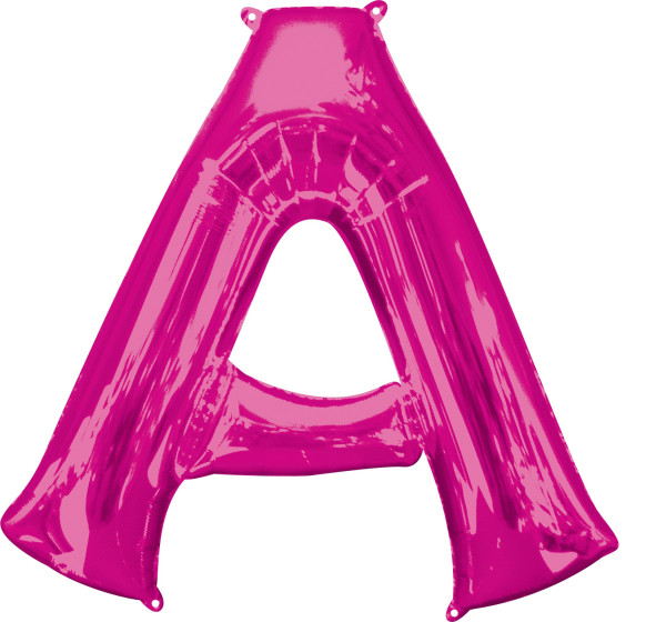 Lettera aerostatica in lamina A rosa XL 86 cm