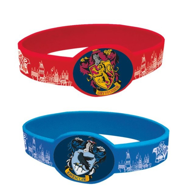4 Harry Potter rubber bracelets