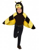 Preview: Yellow bee cape for children