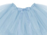 Oversigt: Tutu nederdel med bue i himmelblå 34cm