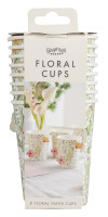 Preview: 8 Blooming Life paper cups 250ml
