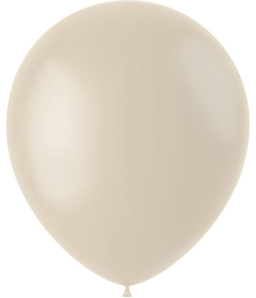 50 Edle Cream Latte Ballons 33cm