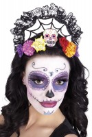 Preview: Hair crown day of the dead spider web