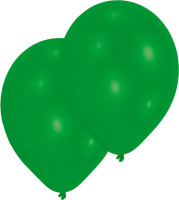 Lot de 10 ballons verts 27,5 cm